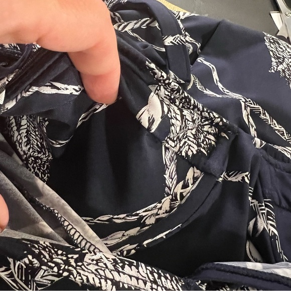 Miraclesuit Navy and White Nautical Rope design Tankini TOP ONLY size 8 - Picture 10 of 12